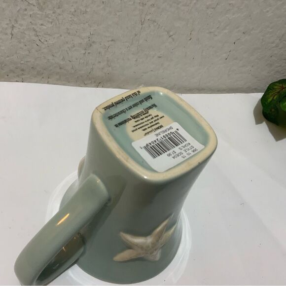 Shell Embossed 3D Starfish Coffee Mug Tea Cup Home Studio Shoreline Collection - Picture 7 of 8
